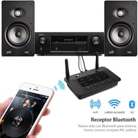 1Mii B03 Bluetooth 5.0 adó-vevő TV-hez - 50m hatótáv, kettős kapcsolat, HiFi hangminőség, alacsony késleltetés, optikai és AUX csatlakozás 5