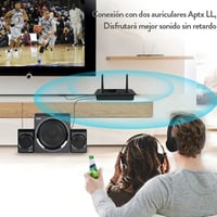 1Mii B03 Bluetooth 5.0 adó-vevő TV-hez - 50m hatótáv, kettős kapcsolat, HiFi hangminőség, alacsony késleltetés, optikai és AUX csatlakozás 3