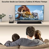 1Mii B03 Bluetooth 5.0 adó-vevő TV-hez - 50m hatótáv, kettős kapcsolat, HiFi hangminőség, alacsony késleltetés, optikai és AUX csatlakozás 4
