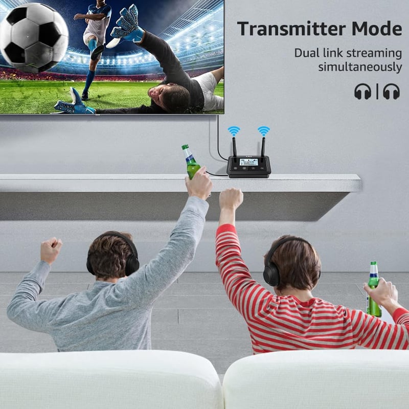 1Mii B03+ Bluetooth 5.3 Adapteradó-Vevő TV és Sztereóhoz, Hosszú Hatótáv