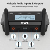 1Mii B03+ Bluetooth 5.3 Adapteradó-Vevő TV és Sztereóhoz, Hosszú Hatótáv 6