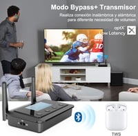 1Mii B03+ Bluetooth 5.3 TV Adó-Vevő LCD Kijelzővel - HiFi Audió Adapter 3.5mm AUX/Optikai Csatlakozással, Alacsony Késleltetésű aptX HD, 2 F 4