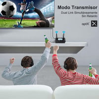 1Mii B03+ Bluetooth 5.3 TV Adó-Vevő LCD Kijelzővel - HiFi Audió Adapter 3.5mm AUX/Optikai Csatlakozással, Alacsony Késleltetésű aptX HD, 2 F 3