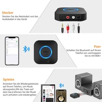 1Mii B06 Plus Bluetooth HiFi Vevő - Vezeték Nélküli Audio Adapter aptX HD/Adaptive Bluetooth 5.3 Technológiával, 3D Surround Hangzással, 50m 6