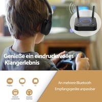 1Mii B06TX Bluetooth 5.2 adó TV-hez aptX HD és alacsony késleltetéssel, 2 fejhallgatóhoz 2