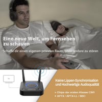 1Mii B06TX Bluetooth 5.2 adó TV-hez aptX HD és alacsony késleltetéssel, 2 fejhallgatóhoz 4