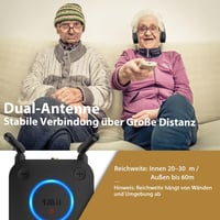 1Mii B06TX Bluetooth 5.3 TV adó - aptX Low Latency, optikai/koaxiális/3,5 mm, hangerőszabályzó 5