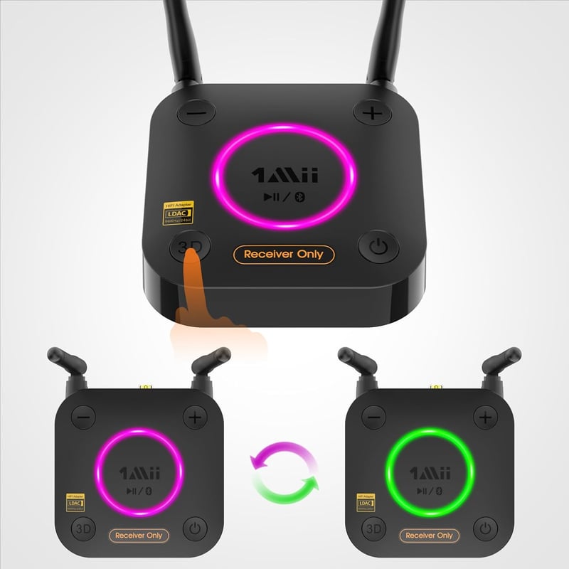 1Mii B06Ultra Bluetooth 5.2 vevő LDAC Hi-Res audiofil DAC-kal és aptX HD támogatással