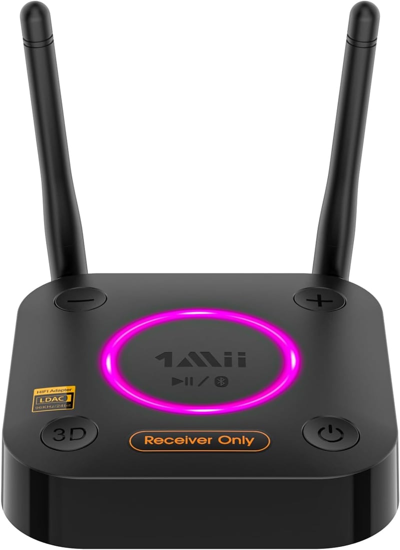 1Mii B06Ultra Bluetooth 5.2 vevő LDAC Hi-Res audiofil DAC-kal és aptX HD támogatással