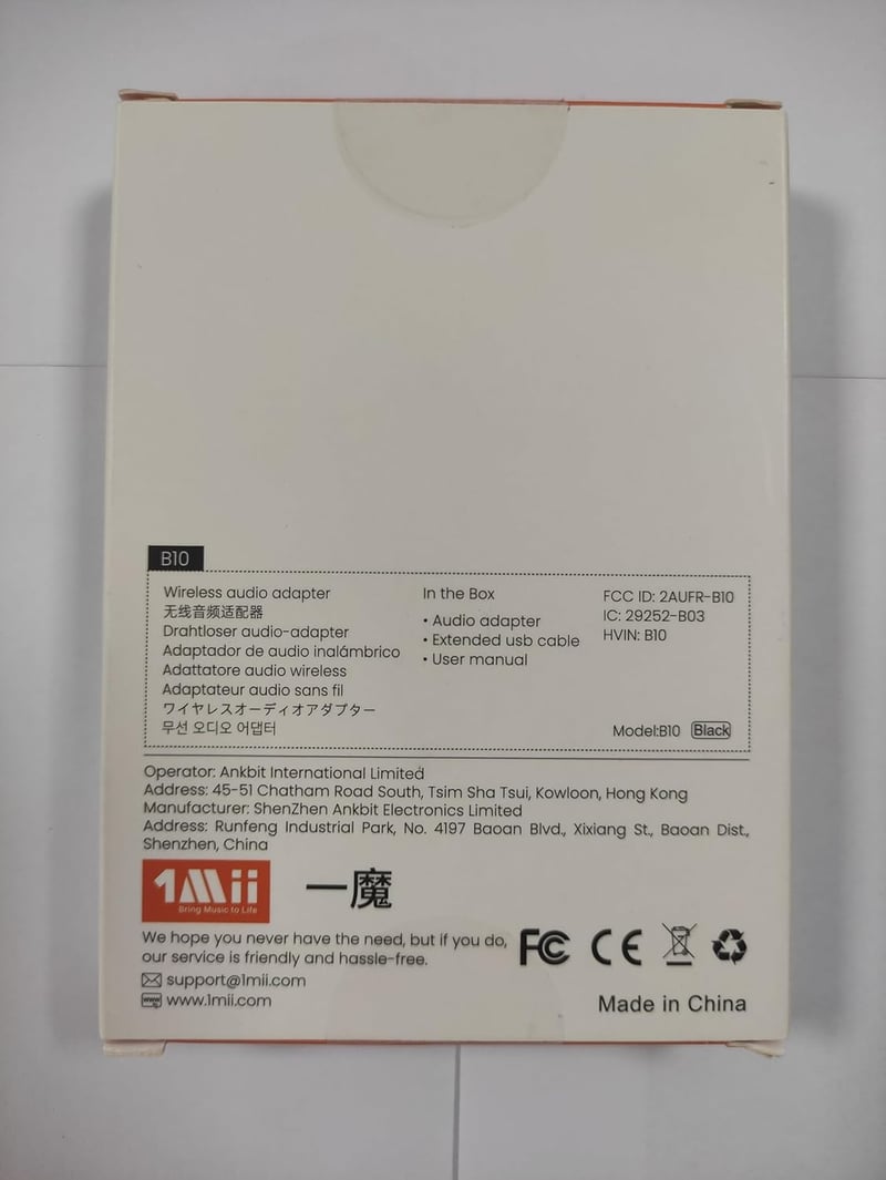 1Mii Bluetooth 5.2 Adapter PC és PS4/PS5 Konzolokhoz - USB Dongle aptX Alacsony Késleltetéssel Fejhallgatók és Hangszórók Csatlakoztatásához