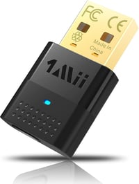 1Mii Bluetooth 5.2 Adapter PC és PS4/PS5 Konzolokhoz - USB Dongle aptX Alacsony Késleltetéssel Fejhallgatók és Hangszórók Csatlakoztatásához 1