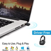 1Mii Bluetooth 5.2 Adapter PC és PS4/PS5 Konzolokhoz - USB Dongle aptX Alacsony Késleltetéssel Fejhallgatók és Hangszórók Csatlakoztatásához 6