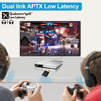 1Mii Bluetooth 5.2 Adapter PC és PS4/PS5 Konzolokhoz - USB Dongle aptX Alacsony Késleltetéssel Fejhallgatók és Hangszórók Csatlakoztatásához 5