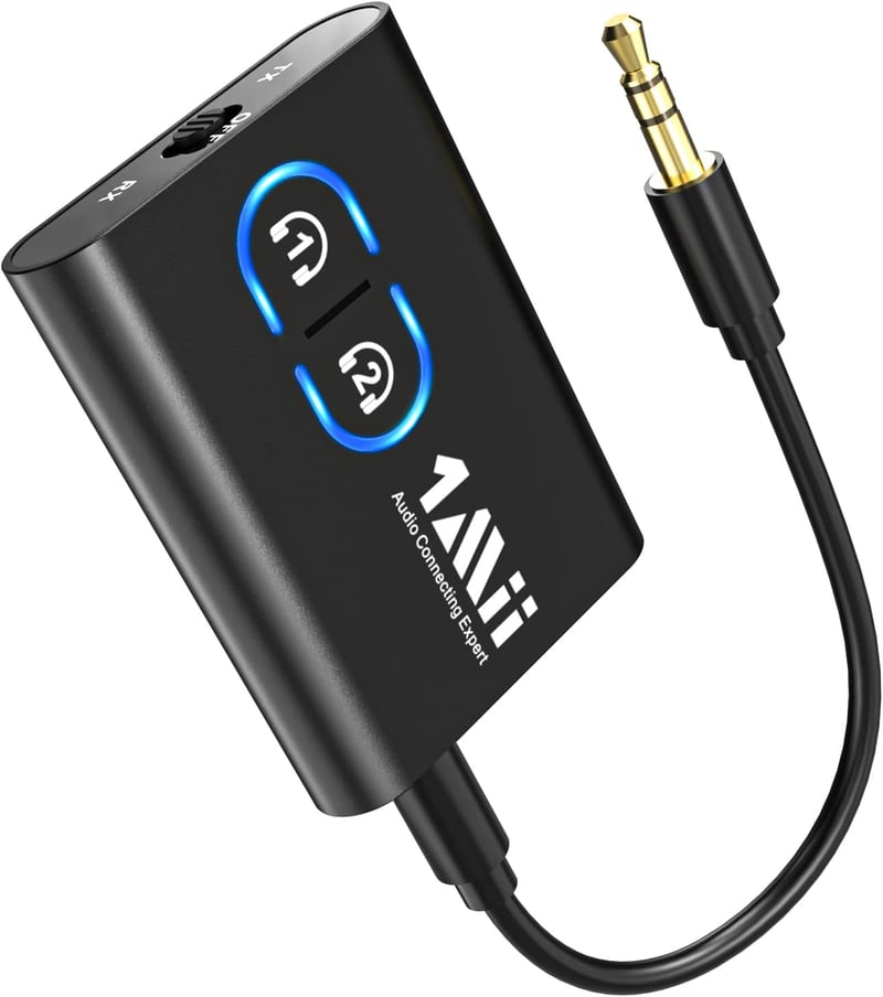 1Mii Bluetooth 5.2 Vezeték nélküli Adó-Vevő TV-hez aptX Low Latency HD Hanggal