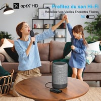 1Mii Bluetooth 5.2 Vezeték nélküli Adó-Vevő TV-hez aptX Low Latency HD Hanggal 4