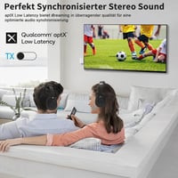 1Mii Bluetooth 5.3 adapter TV-hez, 2 az 1-ben adó-vevő, aptX HD vezeték nélküli audio 3