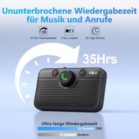 1Mii CarEcho MK02 Bluetooth autós kihangosító, 5W hangszóró, 35 órás akkumulátor 7