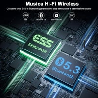 1Mii Bluetooth 5.3 TV Adó 2 Fejhallgatóhoz - HiFi Audió Adapter aptX-LL/HD Támogatással, ESS DAC Chippel, Optikai/3.5mm/RCA Csatlakozással,  3