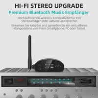 1Mii DS500 HiFi Bluetooth 5.1 Vevő Sztereó Rendszerhez - LDAC, aptX HD, Audiofil DAC, OLED Kijelző, Optikai/Koaxiális/RCA Kimenet Erősítőkhö 2