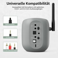 1Mii DS70 Bluetooth audio adó TV-hez vezeték nélküli fejhallgatóhoz aptX HD 5