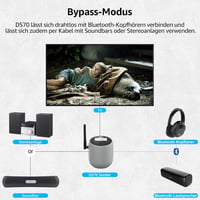 1Mii DS70 Bluetooth audio adó TV-hez vezeték nélküli fejhallgatóhoz aptX HD 7