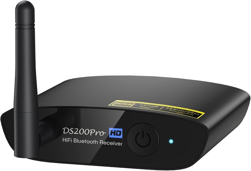 1Mii Lavaudio DS200Pro Bluetooth 5.0 HiFi vevőegység sztereó rendszerekhez - AptX HD és LDAC támogatás, RCA/optikai kimenet, 30m hatótáv