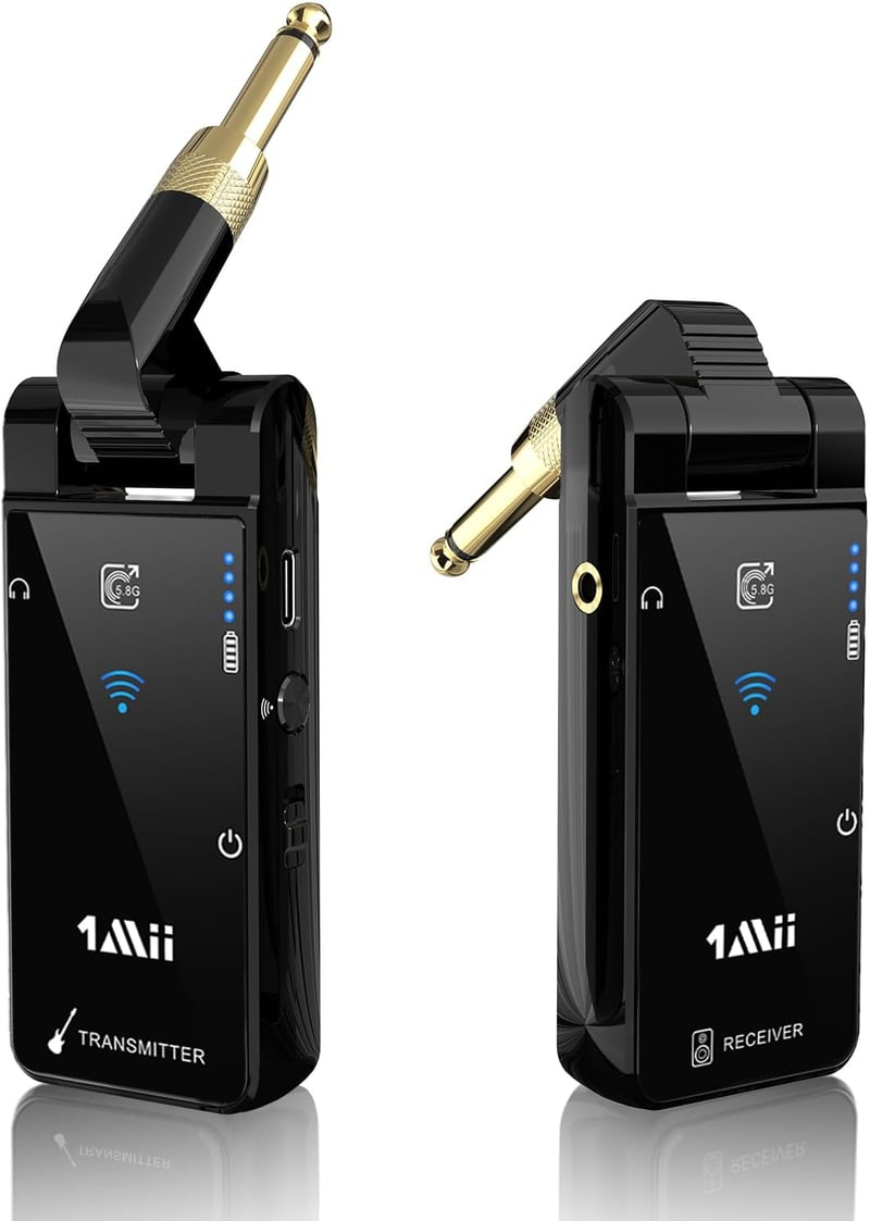 1Mii M2 Wireless 5.8GHz gitár adó-vevő rendszer 8 órás üzemidővel