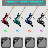 1Mii M2 Wireless 5.8GHz gitár adó-vevő rendszer 8 órás üzemidővel 6