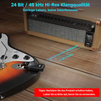 1Mii M2 Wireless 5.8GHz gitár adó-vevő rendszer 8 órás üzemidővel 3