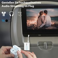 1Mii ML300 Bluetooth 5.3 Adapter Két Fejhallgatóhoz, aptX Low Latency, 3.5mm Jack Splitter 3
