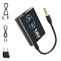 1Mii ML300 Bluetooth 5.3 vysielač a prijímač – aptX Adaptive, 3,5 mm jack, pre 2 slúchadlá 2