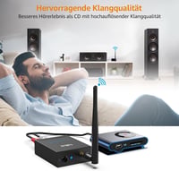 1Mii Wireless Audio Transmitter Receiver 2.4GHz RCA Aktív Hangszóróhoz Sztereóhoz 4