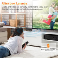 1Mii Wireless TV Fejhallgató Adóval, Időseknek, 2.4GHz, Optikai/AUX/RCA Csatlakozás 3