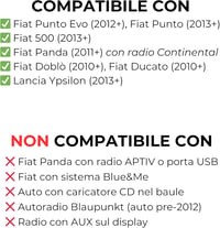 1neiSmartech Autó Rádió AUX-IN Kábel Fiat Lancia Alfa Szerelőkészlettel 2