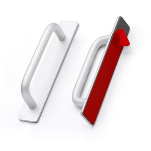 Mâner de mobilă autoadeziv din aluminiu KOVOSCH pentru dulap, sertar și ușă – 148 mm, Argintiu, 2 bucăți