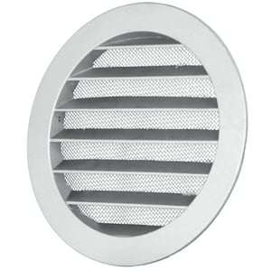Okrugla aluminijska ventilacijska rešetka s mrežicom - 200 mm + 3 komada