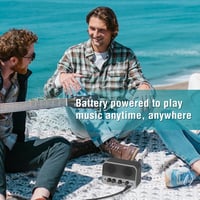 LEKATO 5W Mini Gitárerősítő Kettős Hangszóróval - Hordozható Elektromos Gitár Kombó Erősítő Clean és Overdrive Csatornával, Bluetooth 5.0, Ú 7