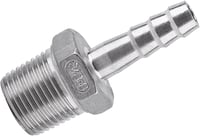 Hilitand Rozsdamentes Acél Pneumatikus Csőcsatlakozó - 3/8" x 8mm BSPT Menetes Tömlőillesztés SS304 - Gyorscsatlakozó Levegő, Üzemanyag és V 6