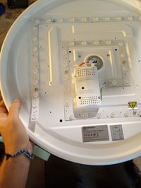 Stropný ventilátor M mimotec s LED osvetlením, diaľkovým ovládaním, jednosmerným motorom, 6 — chybný, na náhradné diely: nefunkčný (stav: pozri 2. obrázok) 2