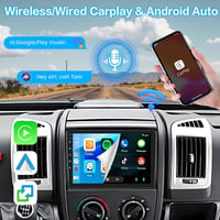 Inefala Android 15 Autórádió Fiat Ducato/Peugeot Boxer/Citroen Jumper (2011-2022) - 9" Érintőképernyő, Vezeték Nélküli CarPlay, GPS, WiFi 3