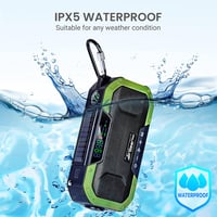 AirGearPro Bluetooth Kurblis Rádió Napelemes Powerbank-kal és LED Lámpával - Vízálló Túrarádió 4