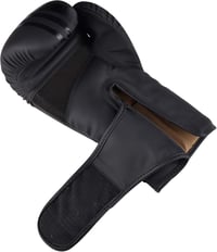 SAWANS Professzionális Bokszkesztyű MMA, Sparring, Kickbox, Muay Thai Edzéshez - Műbőr, Matt Fekete, Unisex, 283g 7