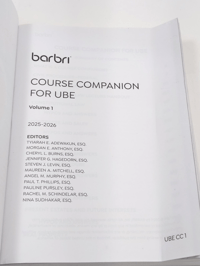 Barbri 2025-2026 UBE Course Companion 1. kötet - Jogi Vizsgafelkészítő Tankönyv az Egységes Ügyvédi Vizsgához (UBE CC1) - Használt 8