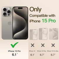 CaseLover iPhone 15 Pro arany mágneses nyakpántos tok, ütésálló kameravédelem 5