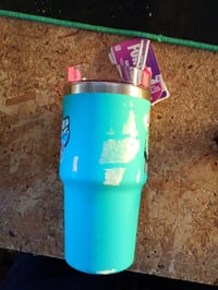 Termos pentru gaming Paladone Fortnite cu pai 600 ml albastru, pahar termoizolant (menține temperatura caldă și rece) Llama — suprafață cu adeziv (stare: vezi a 2-a imagine) 2
