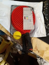 Set tenis de plajă Schildkröt Funsports - 2 palete și 2 mingi moi în plasă — lipsește 1 minge (stare: vezi a 2-a imagine) 2