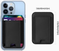 WUOJI MagSafe Mágneses Kártyatartó iPhone 12/13/14-hez - Fekete 7
