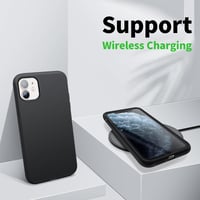 iPhone 11 prémium szilikon tok, fekete - AUKASE ütésálló védőtok kameraperemmel 4