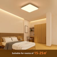 BLNAN LED Mennyezeti Lámpa 36W - Távirányítós, Szabályozható Fényerejű, IP54 Vízálló, 3000K-6500K, 3600lm, Modern Fehér, 35cm 6