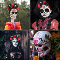 Halloween Szett: Fejpánt és Arc Tetoválás Strasszokkal - Unisex 5